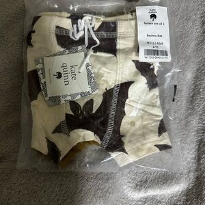 Kate Quinn Organic Cotton Boxer Shorts Set (2-Pack) | Brown Bat | 2–3T | NWT